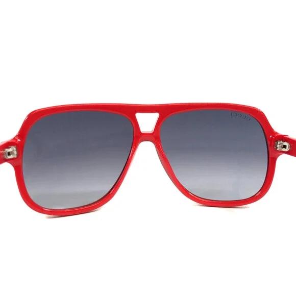 Gucci Kids Sunglasses GG5005/C/S KP5JJ Shiny Red Frames Gray Gradient Lenses - Picture 8 of 14